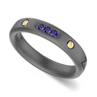 Vicenza - Piazzetta Palladio 2 - Ringe Zancan Herr Eternity Titanium in Titan Zaffiro 0.09 Ct ETA222G-ZB-20 - ETA222G-ZB-20